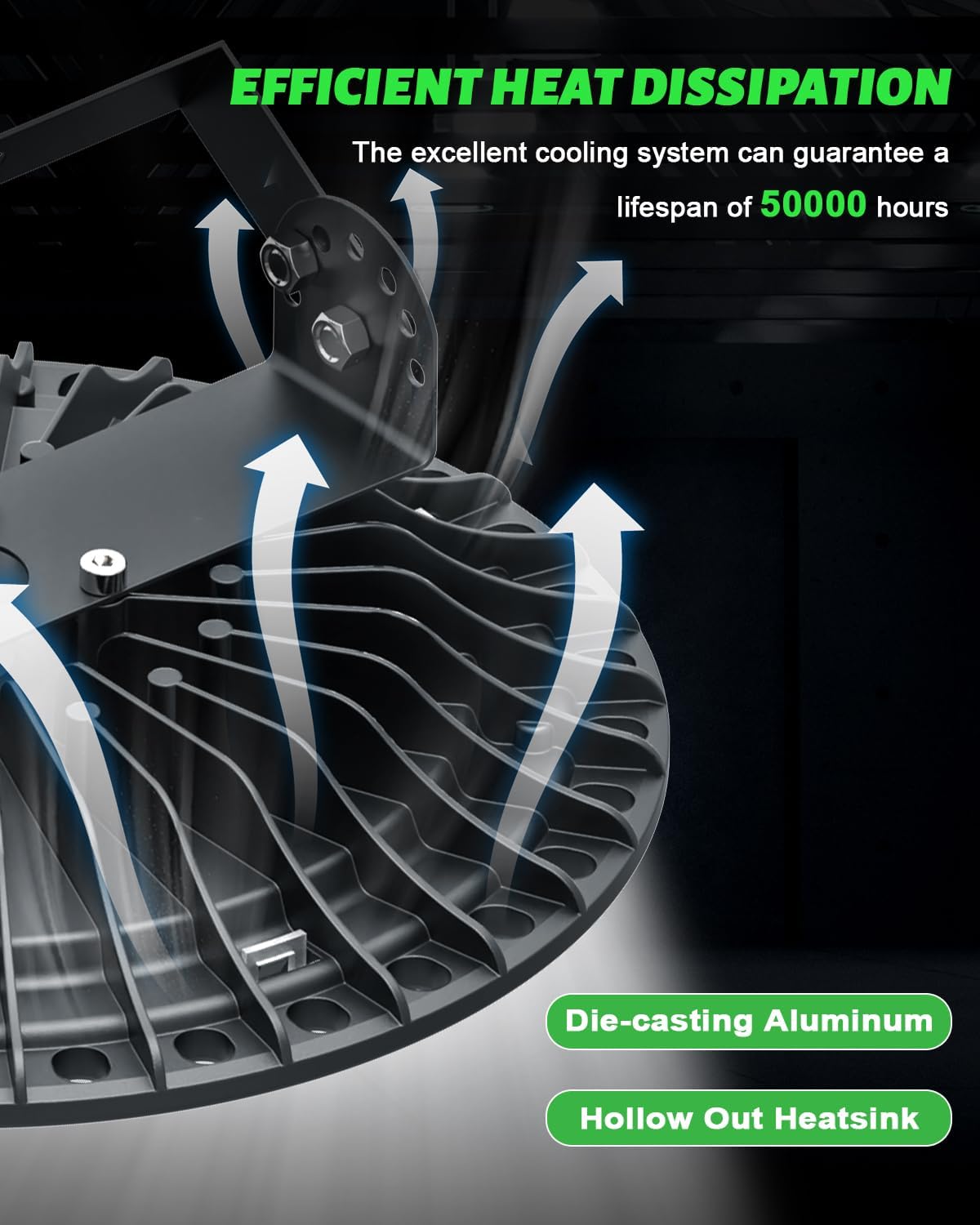 Viugreum High Bay LED Shop Lights, 300W UFO LED High Bay Light 30,000LM 120V LED High Bay Lights 5000K Daylight, Alternative to 1300W MH/HPS for Garage Workshop Barn Factory Warehouse - 20 Pack