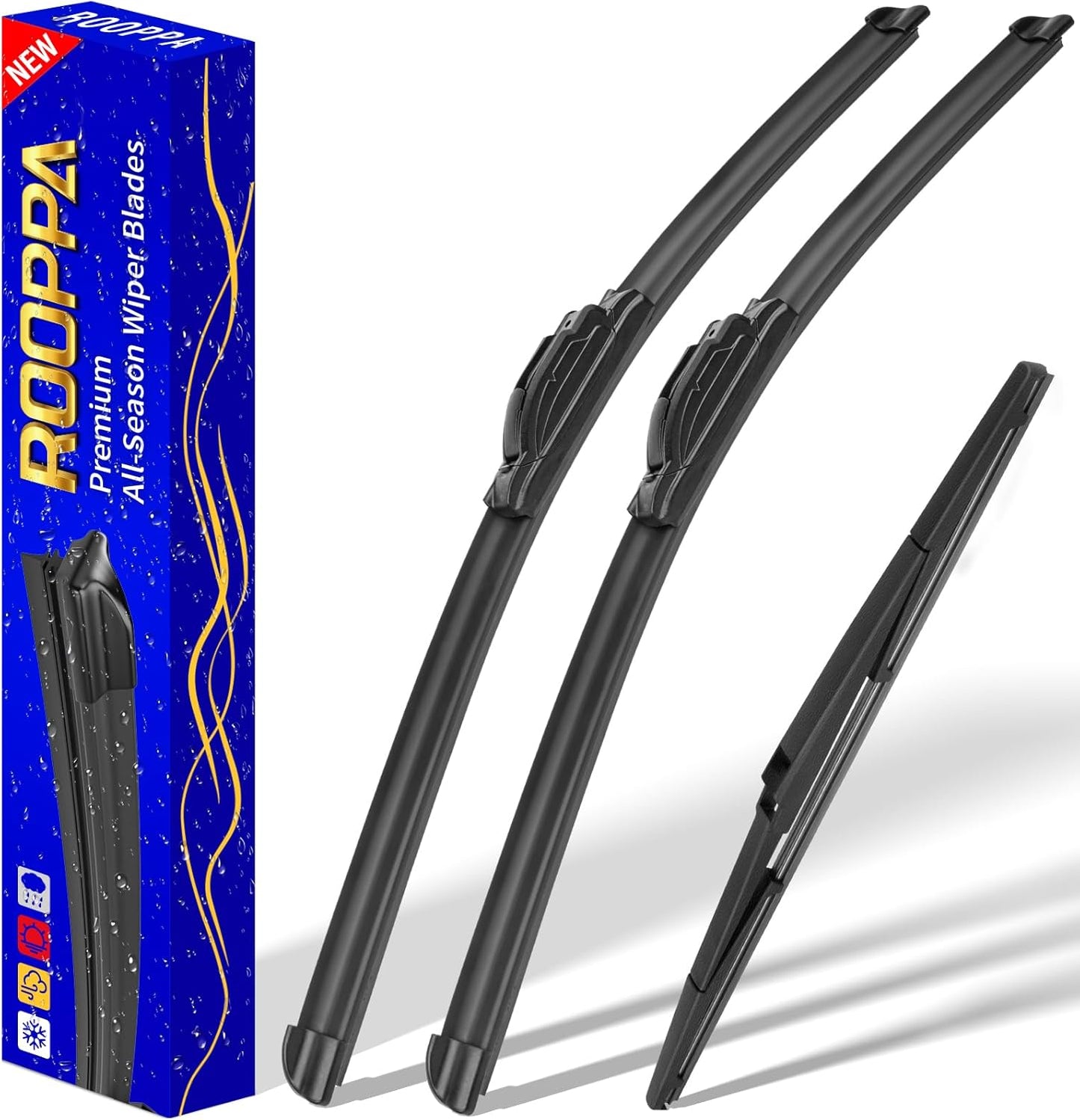 3 wipers Replacement for 2011-2020 Toyota sienna, Windshield Wiper Blades Original Equipment Replacement - 28"/20"/16" (Set of 3) U/J HOOK
