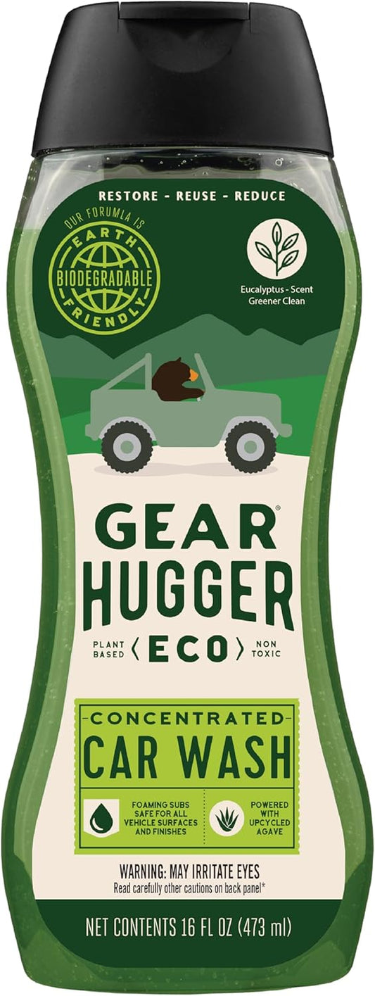 Car Wash Soap (16 oz, Pack of 1) – Eco-Friendly Car Cleaner, Biodegradable Car Wash with Natural Saponins & Eucalyptus – Safe Car Soap for All Vehicle Surfaces