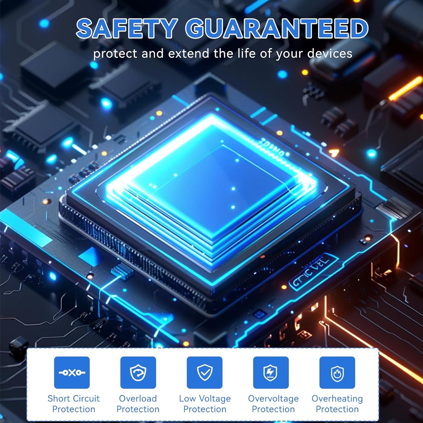 Power Inverter 2000W Car Power Inverters,12 Volt Inverter for Vehicles, 12V DC to 110V AC Car Plug Adapter Outlet Converter for Laptop Vehicles Camping Road Trip Essentials Adults