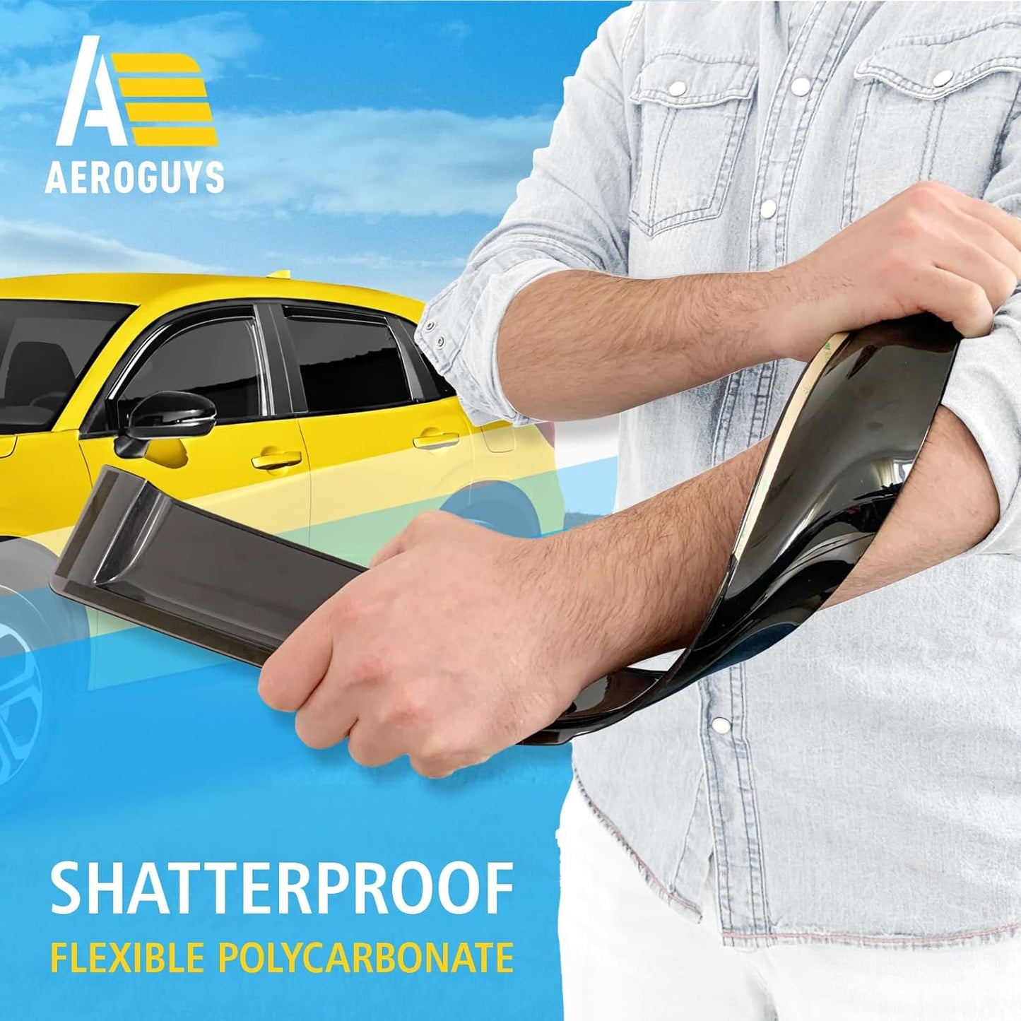 Extra Durable Window Deflectors in-Channel Window Visors Rain Guards Fit for Honda HR-V 2023-2025, Sun Visors, Wind Vent for Shades, Exterior Car Accessories - 4pcs. AG0594