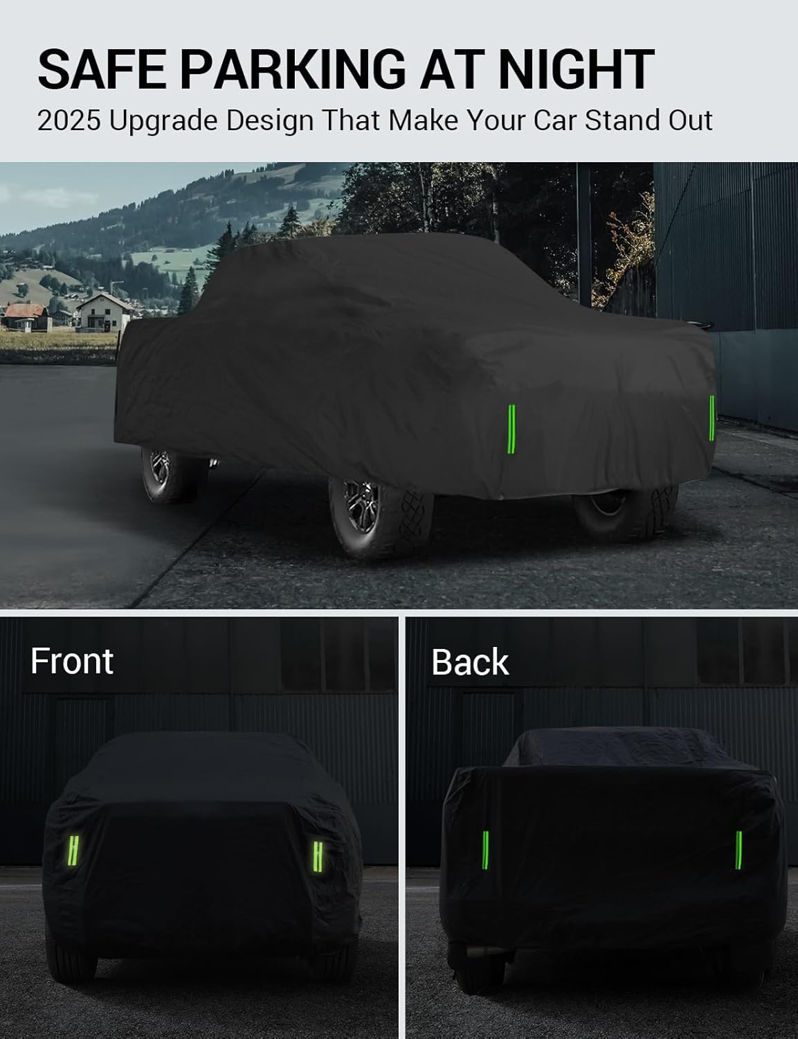 Proadsy 2025 Upgrade Car Cover for Ford F150 4 Door 2015-2024 2025 Extended Cab 6.5-ft Bed, Windproof All Weather Waterproof Sun Rain UV Dust Snow Protection Full Outdoor Indoor Exterior Car Cover
