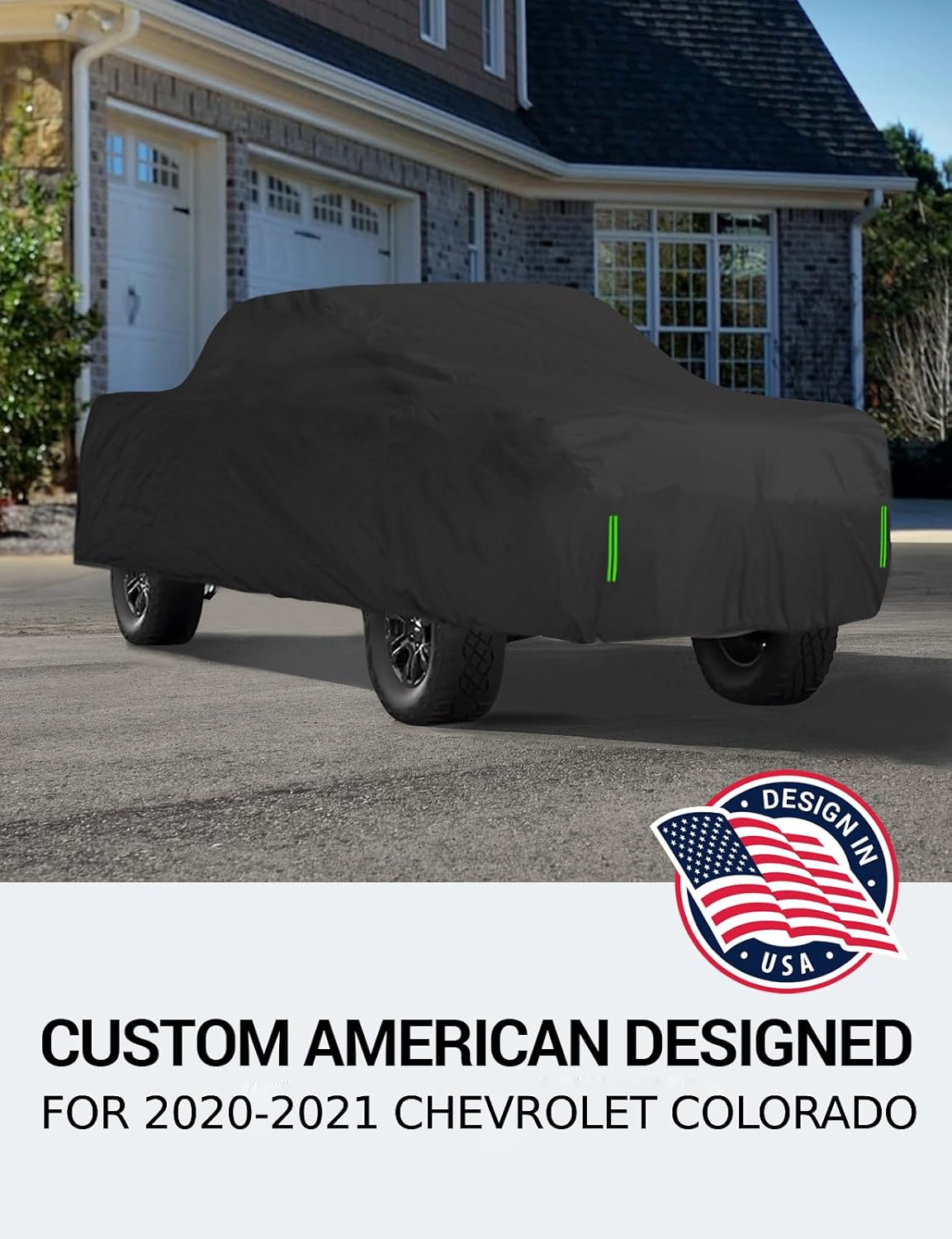 Proadsy 2025 Upgrade Car Cover for Chevrolet Colorado 2010-2021, Windproof All Weather Waterproof Sun Rain UV Dust Snow Protection Full Outdoor Indoor Exterior Car Cover