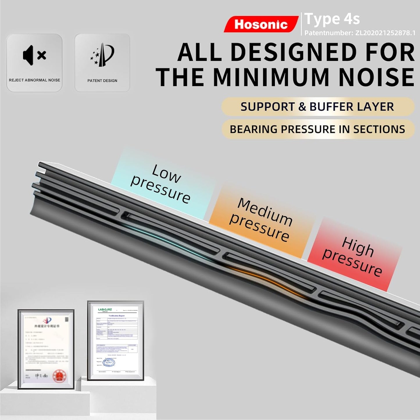 Windshield Wipers, 24" +22" Wiper Blades, Compatible with BMW 6 Series 2010-2004, M5/M6 2010-2006, Mercedes-Benz E Series 2023-2017 Windshield Wiper Blades, Double Service Life (Set of 4)