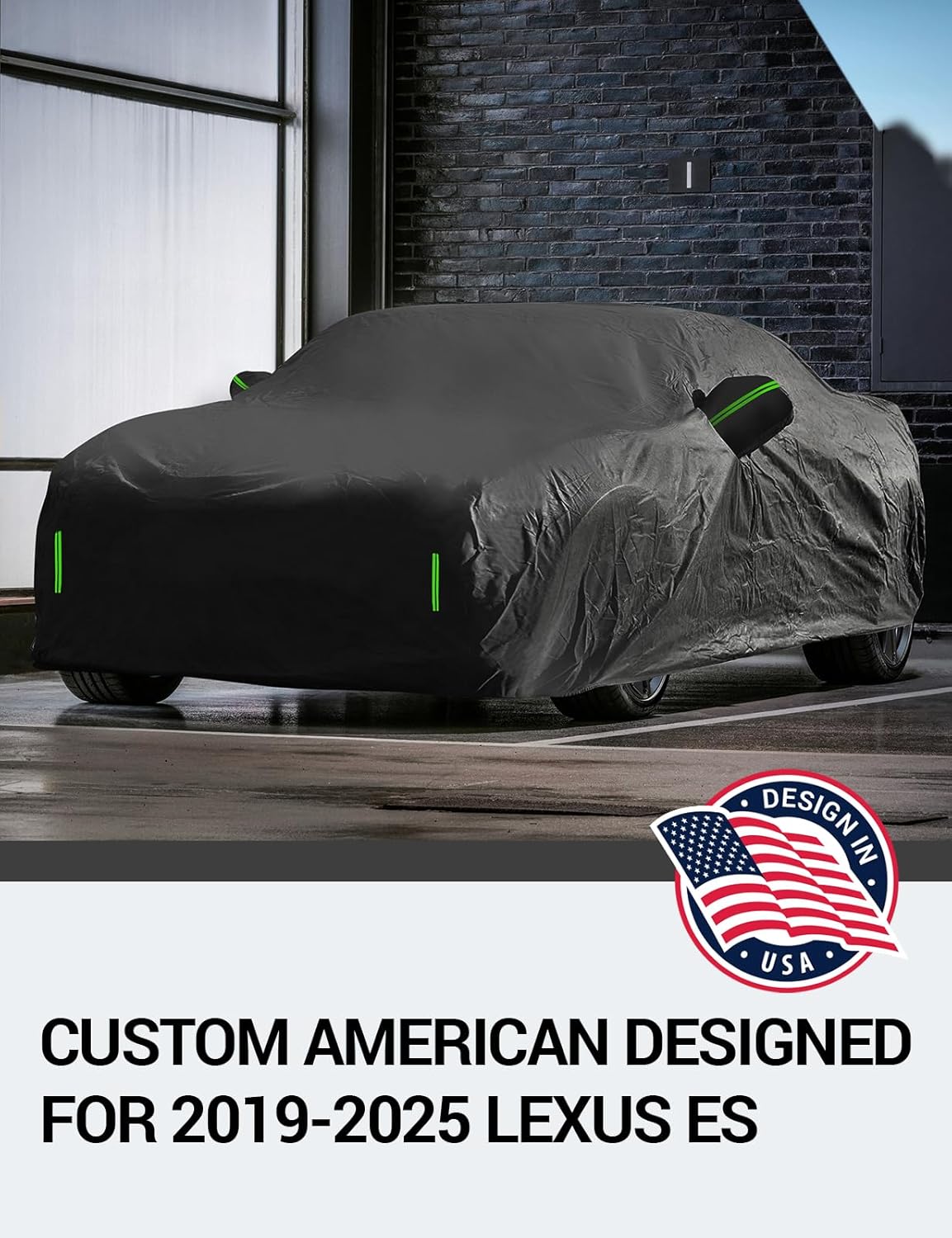 Proadsy 2025 Upgrade Car Cover Custom Fit for 2019-2025 Lexus ES ES300 330 350, Waterproof All Weather for Automobiles, Full Exterior Cover Rain Snow Sun Protector Indoor Outdoor Car Cover