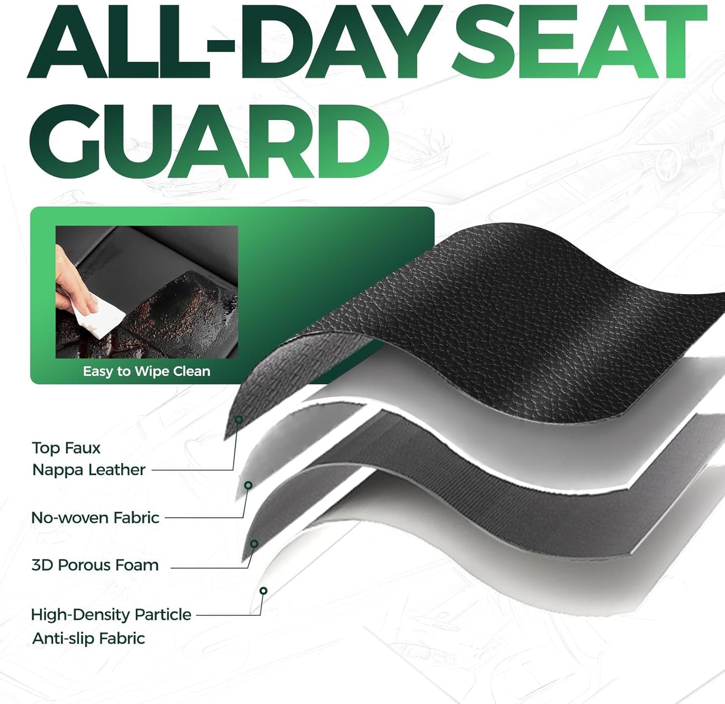 for Jeep Wrangler Seat Covers 4Door JL 2018 2019 2020 2021 2022 2023 2024 2025, Custom Fit Car Seat Cover Full Set, Luxury Waterproof Leather Seat Protectors, Gray Black, With Rear Cup Holder