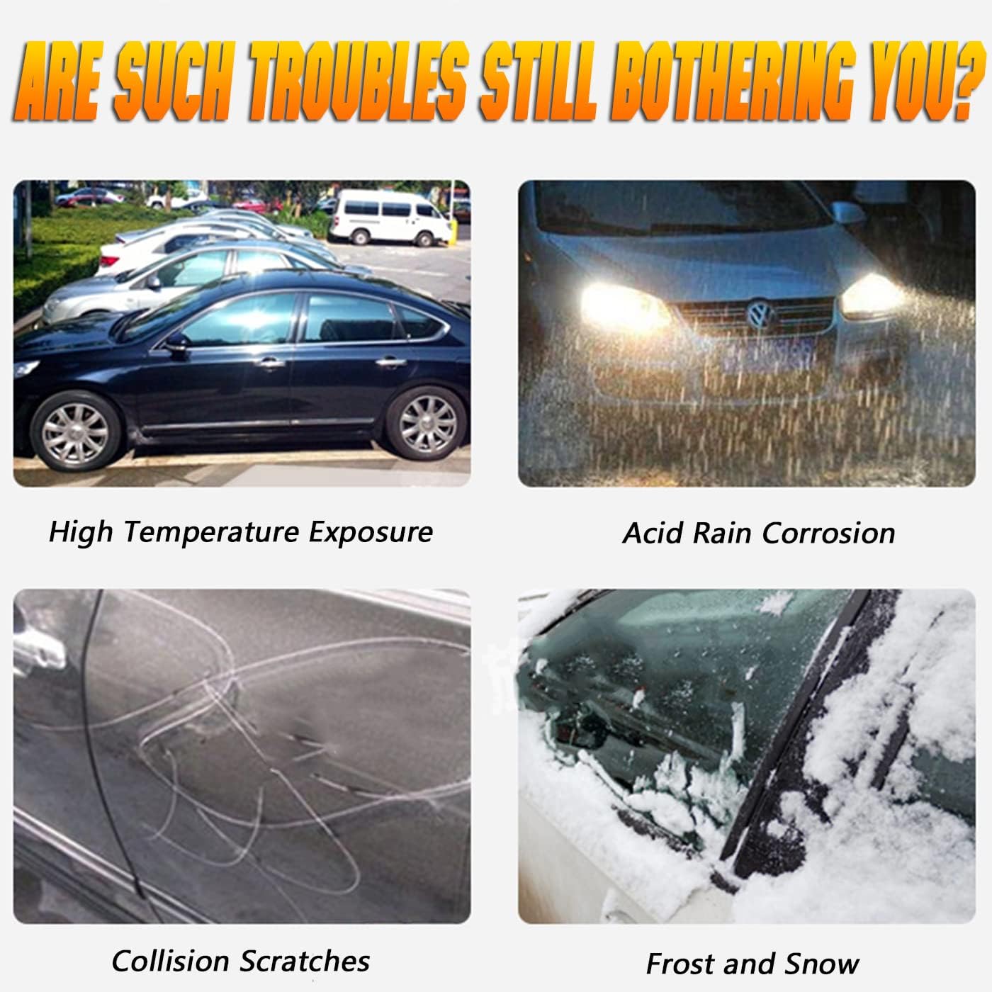 Breathable New Material, Waterproof Car Cover, Locks and Zipper Doors, Sunscreen Waterproof UV Prevention Snowproof Wind and Windproof,Suitable for Indoor Outdoor,for SUV (181" to 190") B11