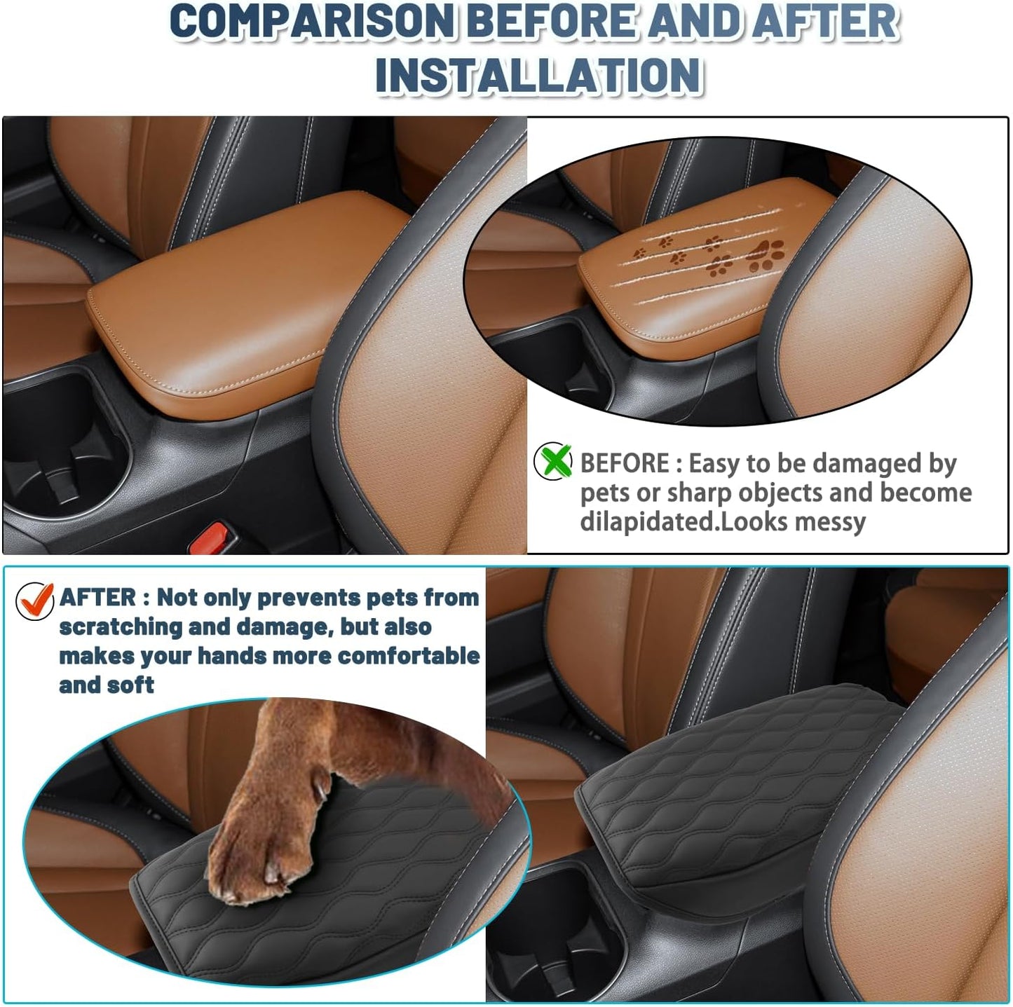 Ruiya 2025 Outback Armrest Cover,for Subaru Outback Wilderness 2025 Accessories Center Console Cover Compatible with 2020-2023 2024 2025 Subaru Outback Wilderness/Touring/Premium/Base/Limited