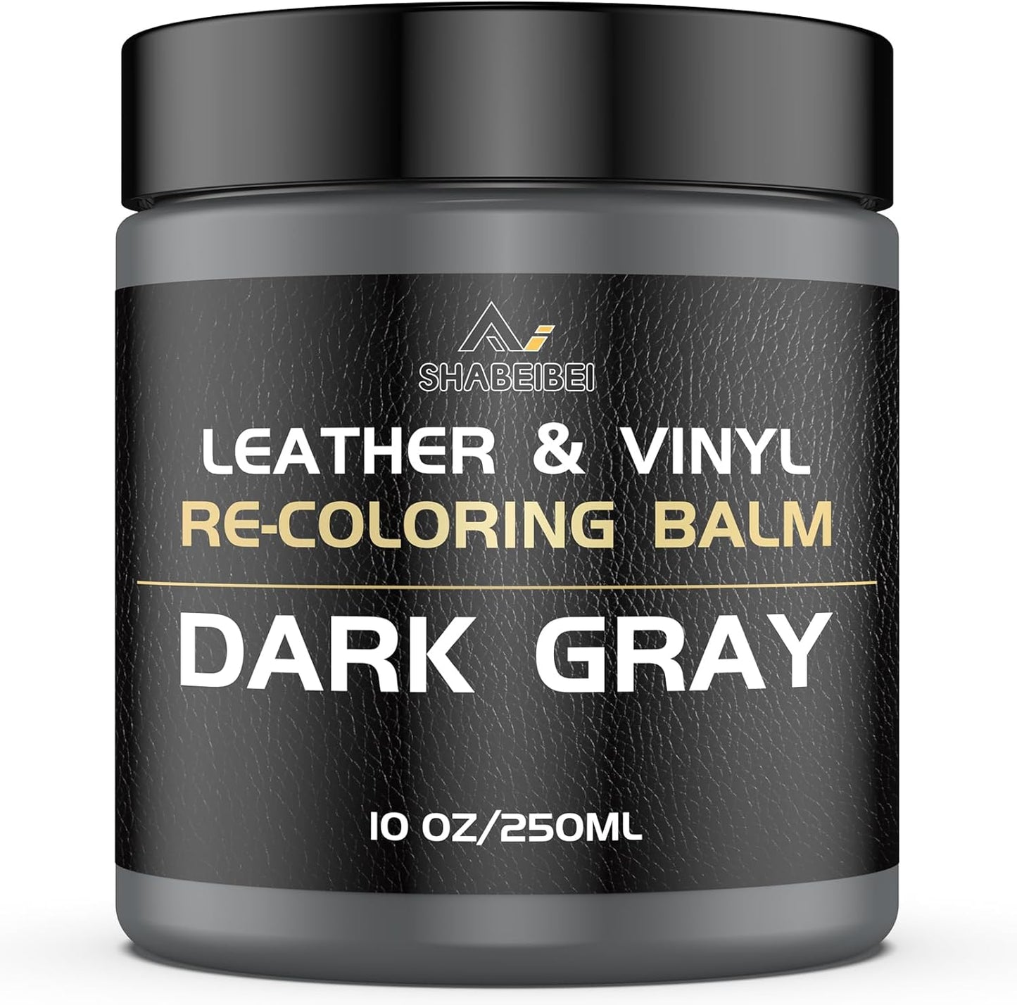 Leather Recoloring Balm,10oz Leather Color Restorer Leather Repair Kit for Furniture Car Leather Scratch Remover, Dark Gray Leather Color Restorer for Couches,Leather Dye Paint for Faded