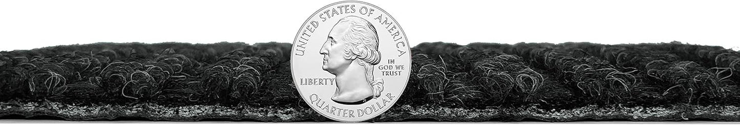 KOECKRITZ Heavy Duty Durable All Weather Indoor/Outdoor Non Slip Entrance Mat Rugs and Runners for Office Business Building Home Garage Front Door (4' x 9', Charcoal)