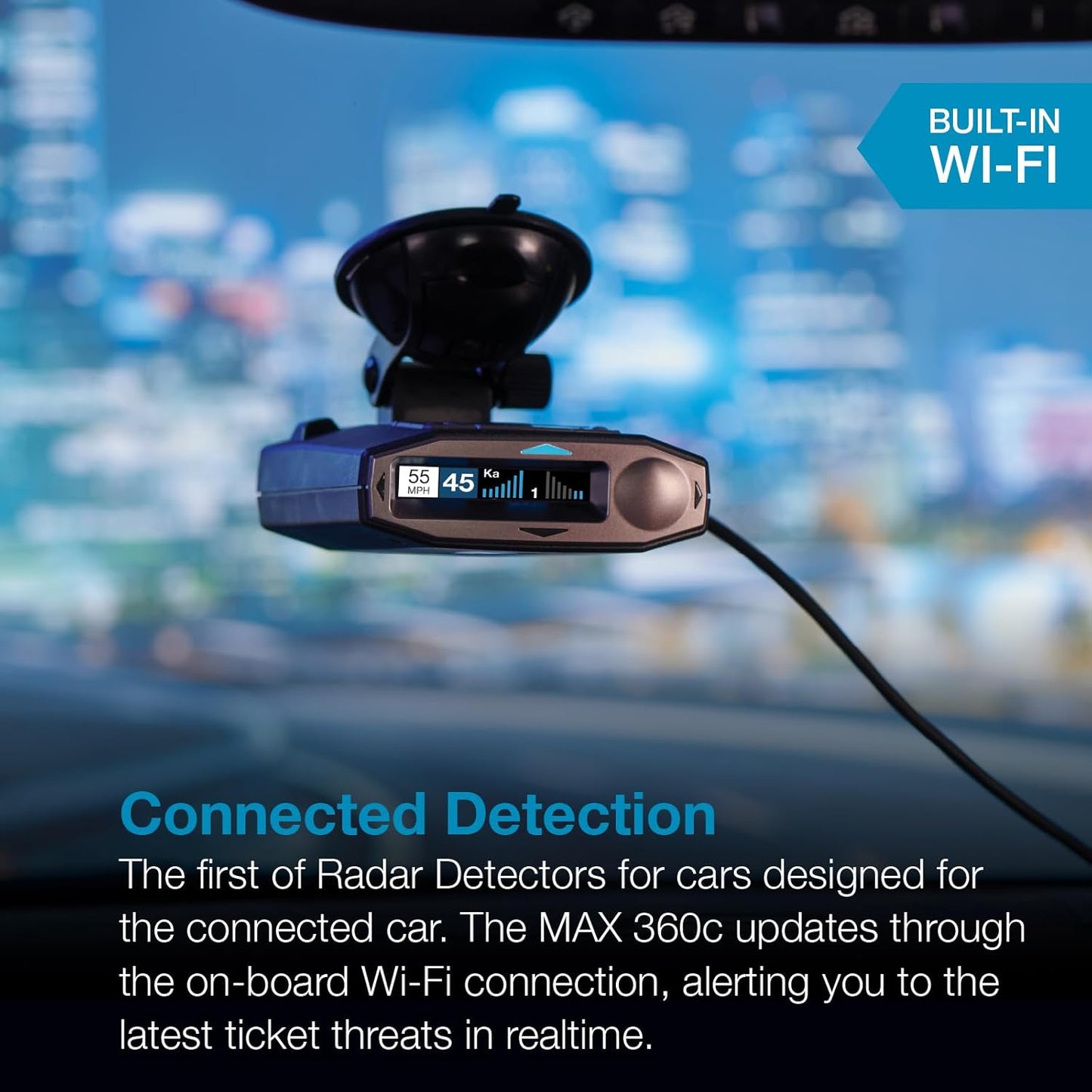 Escort MAX 360c Radar Detector with DirectWire Kit - 360 Degree Protection, AutoLearn, Escort Live App, Easy Installation