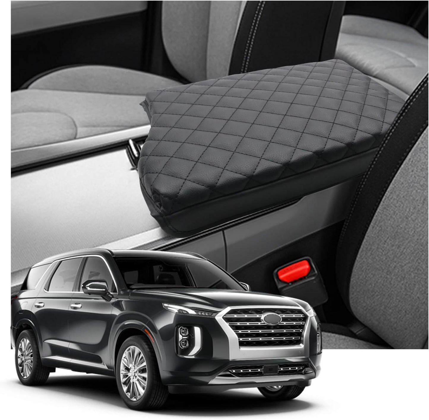 2025 Palisade Armrest Cover,for 2020-2025 Hyundai Palisade Accessories Softy Comfy Center Console Cover Compatible with 2020 2021 2022 2023 2024 2025 Hyundai Palisade SE/SEL/XRT/Limited/Calligraphy