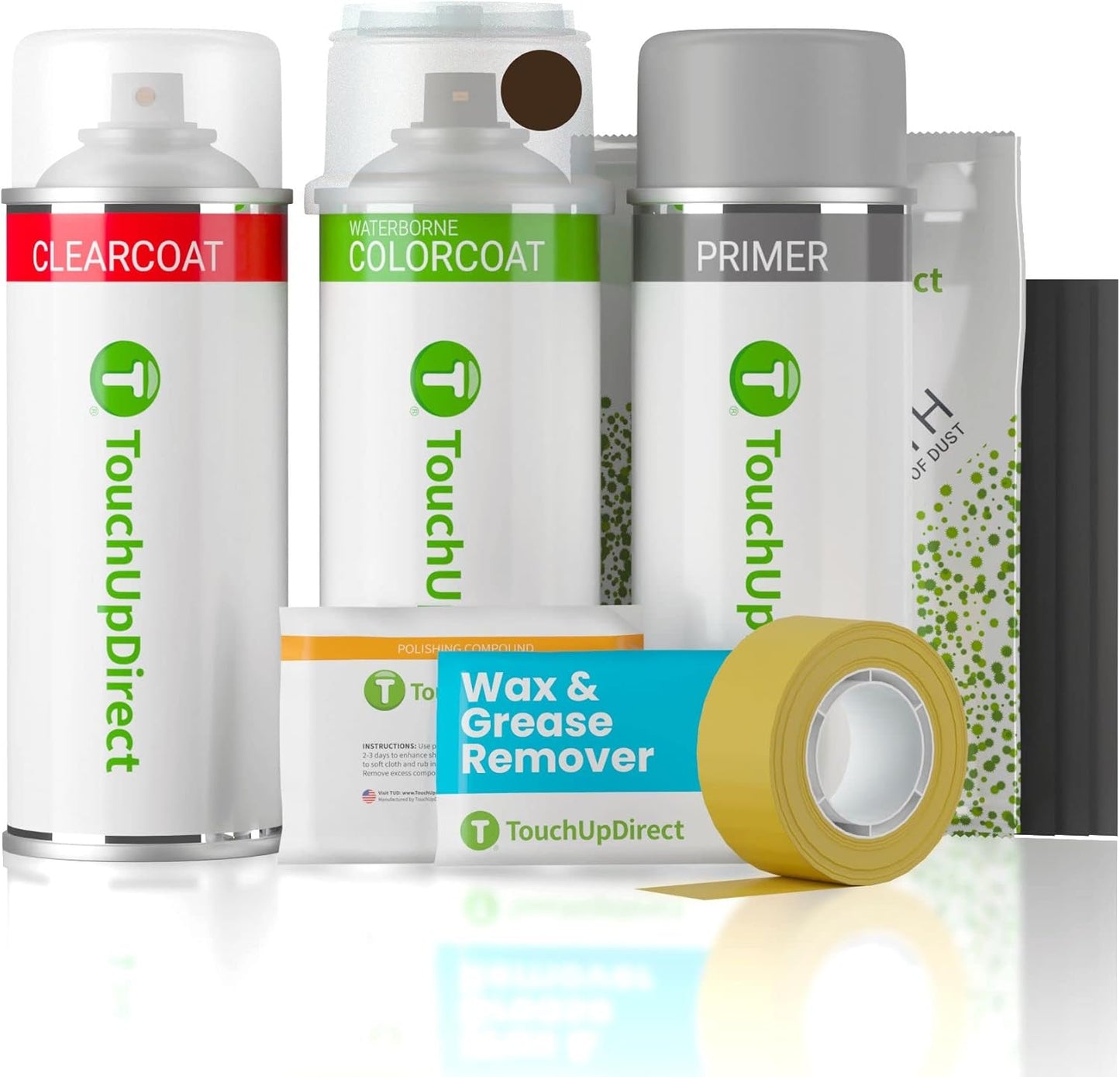 TouchUpDirect 4X4 Smoked Mesquite Compatible with Toyota Exact Match Touch Up Paint Aerosol - Platinum Kit