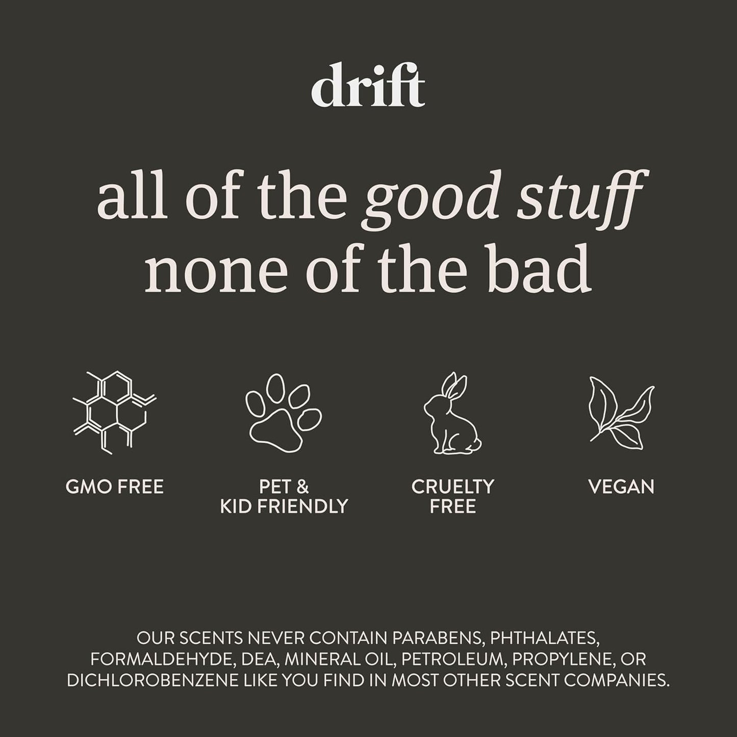 drift Car Air Freshener - Wood Air Freshener - Car Odor Eliminator - Grove Scent Starter Kit Black