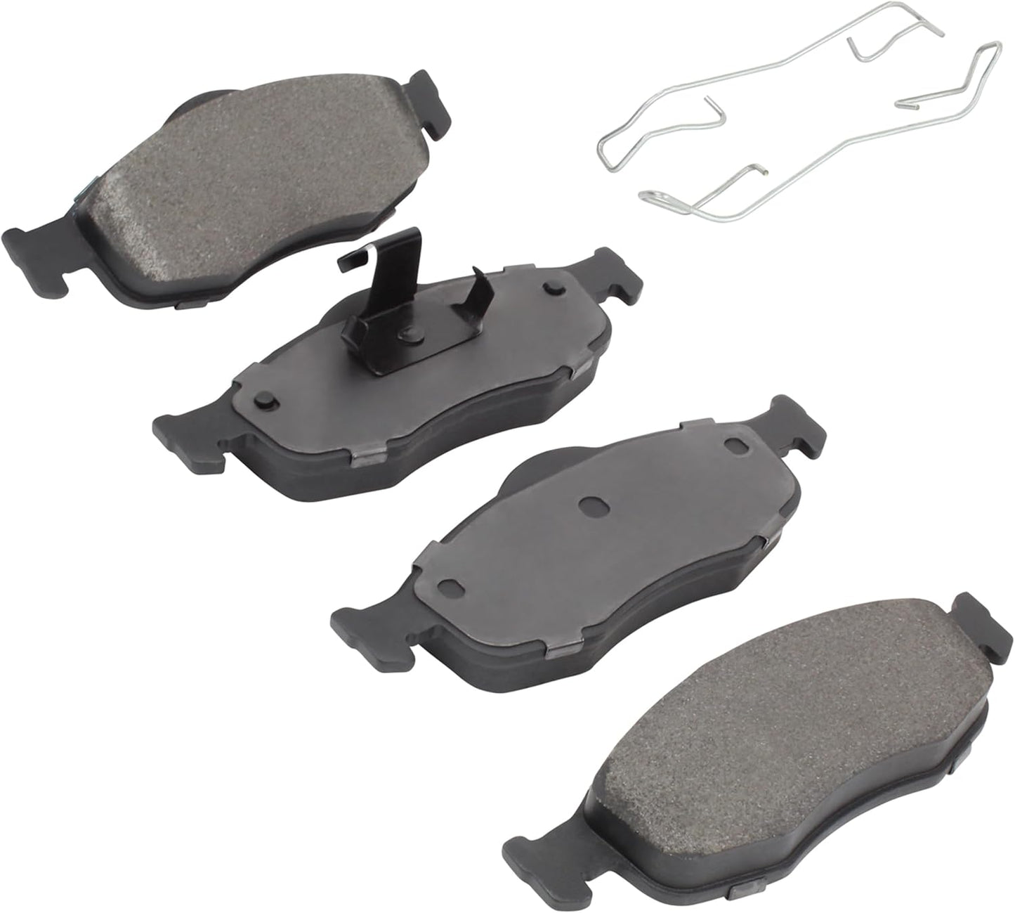 Premium Ceramic Front Brake Pads (1001-0648C) Compatible with Ford Contour 1995-2000, Ford Mystique 1995-1995, Mercury Cougar 1999-2002, Mercury Mystique 1995-2000