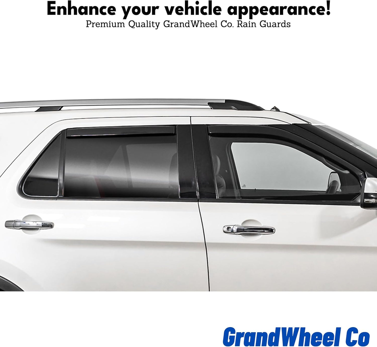 Window Deflectors Smoke Tinted in-Channel Side Window Vent Visor Deflectors Rain Guards Compatible with Outback 2020-2025 - 4pcs. GW0884