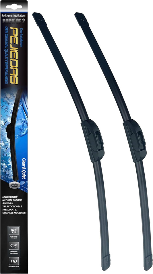 OEM Quality Front Wiper Blades, Replacement for 2007-2011 Toyota Camry,2010-2021 Toyota 4Runner, OE Original Style (24 Inch + 20 Inch Front Wiper Blades)