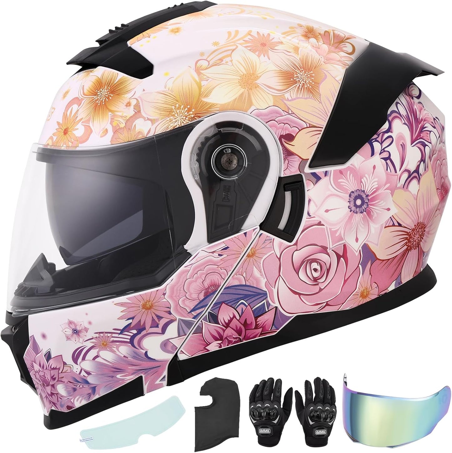 Modular Motorcycle Helmets Full Face Flip up Street Bike Motorcycle Helmet for Unisex Adult Model 912