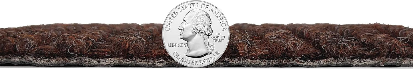 KOECKRITZ Heavy Duty Durable All Weather Indoor/Outdoor Non Slip Entrance Mat Rugs and Runners for Office Business Building Home Garage Front Door (6' x17', Brick)