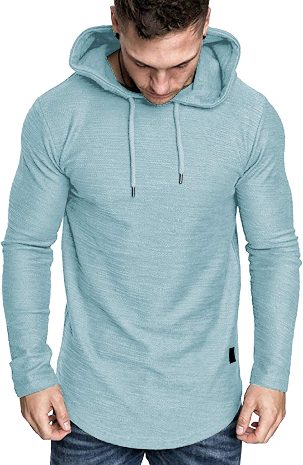 Lexiart Mens Fashion Athletic Hoodies Sport Sweatshirt Solid Color Fleece Pullover