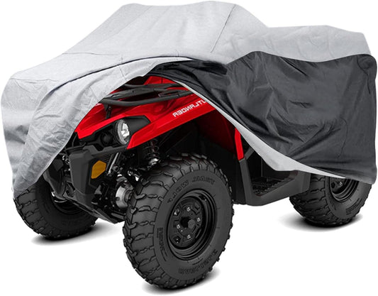 ATV Cover All Weather Outdoor Protection, Heavy Duty 420D Waterproof Oxford Fabric, Quad Bike ATV Cover, XXXL 101inchs Universal Fit, 4 Wheeler Cover fit Polaris Suzuki Arctic Cat