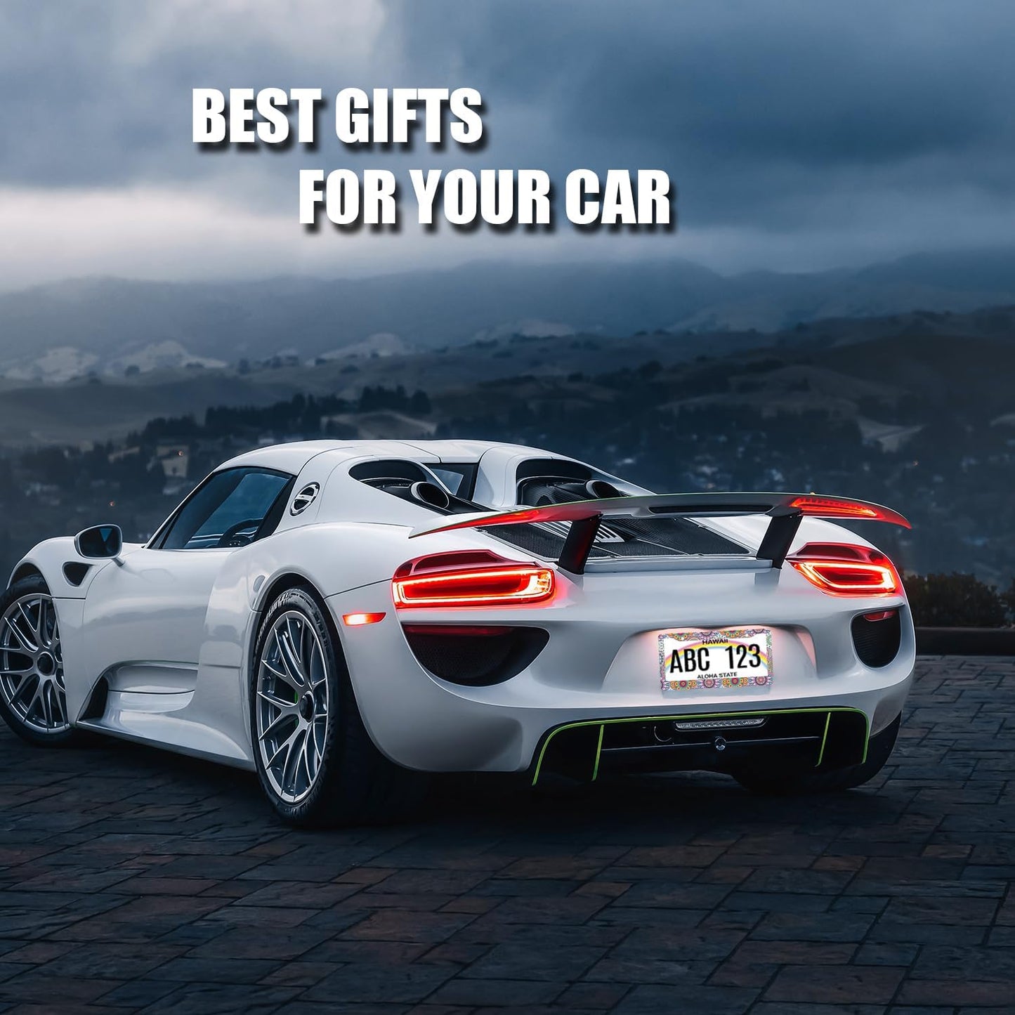 Mandala Hippie License Plate Frame Boho Print License Plate Holder Stainless Steel Front and Rear Car Tags Auto Parts Funny License Plate Decoration with Screws for Men Women s 12.2"x 6.2"