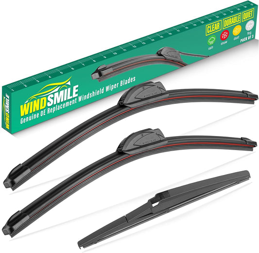 22" 21" 12" Windshield Wiper Blades Replacement for Jeep Grand Cherokee 2011 2012 2013 Premium All Weather Front Rear Wipers Set - OEM Quality (Pack of 3)