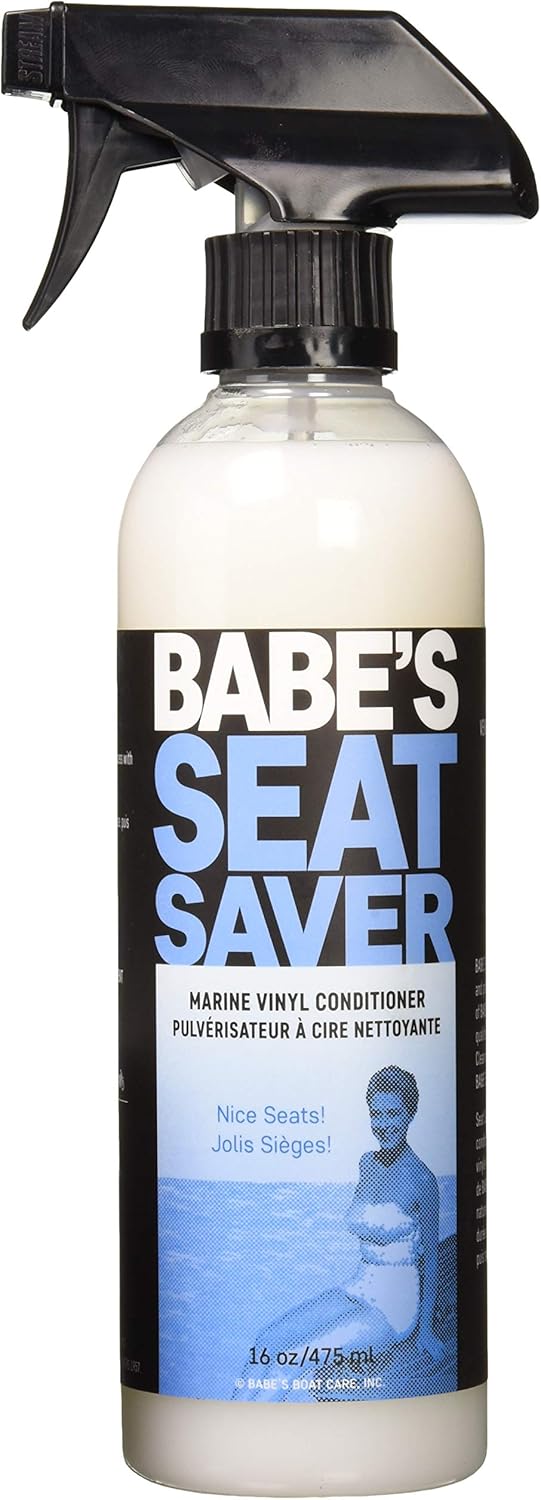 Babe’s Seat Saver – Marine Vinyl Protectant & Conditioner – UV Protection for Boat Seats – Non-Silicone Formula Keeps Upholstery Soft & Smooth - 16 oz/Spray