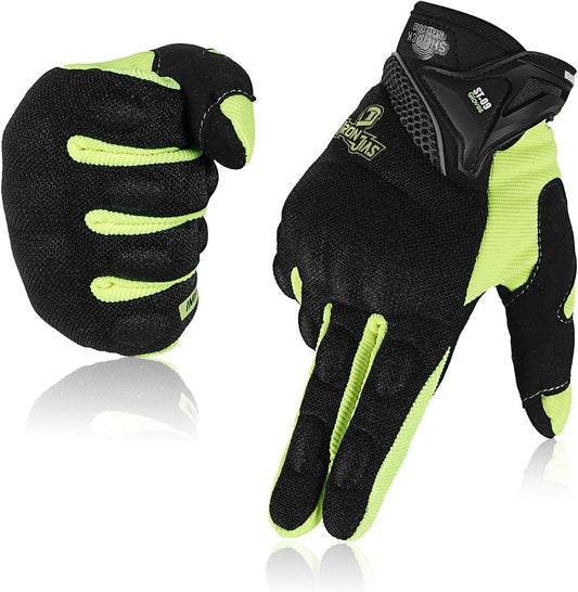 BORLENI Motorcycle Riding Gloves Touch Screen Full Finger Glove Motocross Road Racing Bike Outdoor Sports for Women Men
