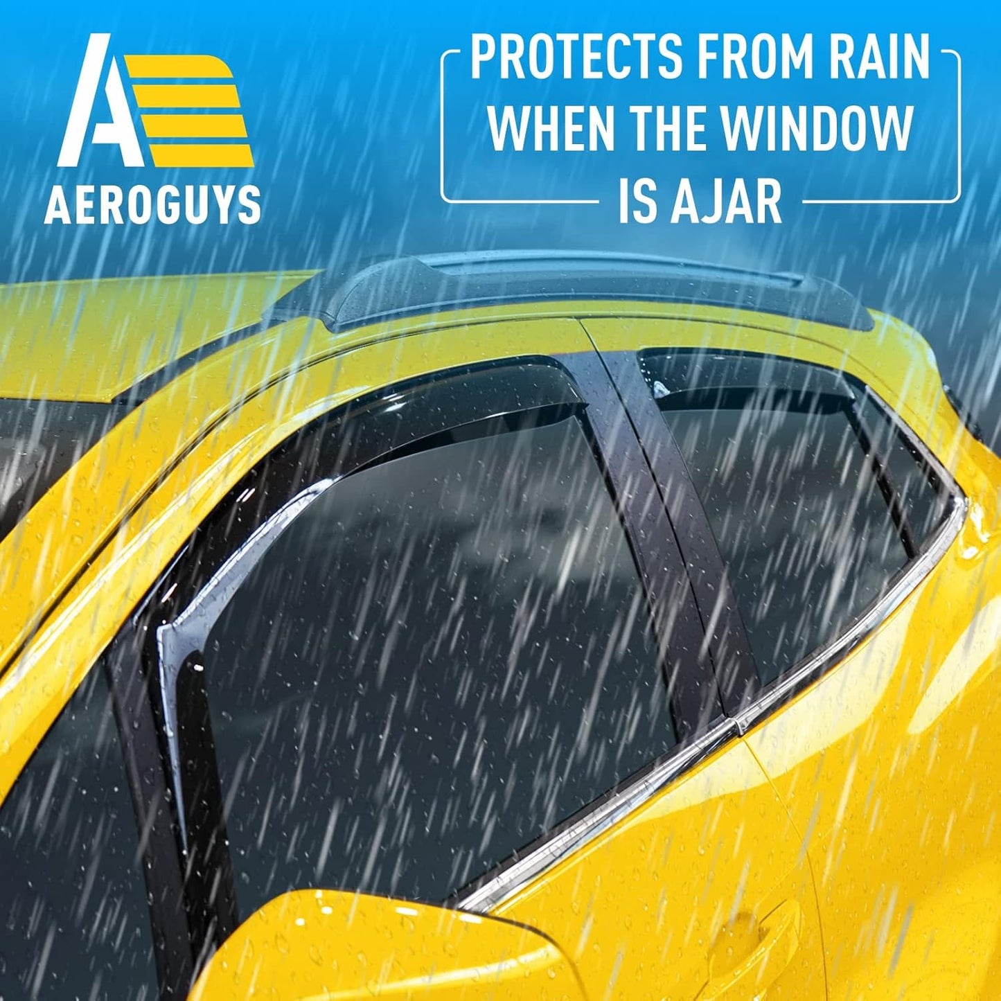 Extra Durable Window Deflectors in-Channel Window Visors Rain Guards Fit for Chevrolet (Chevy) Trax 2014-2022, Sun Visors, Wind Vent for Shades, Exterior Car Accessories - 4pcs. AG0026