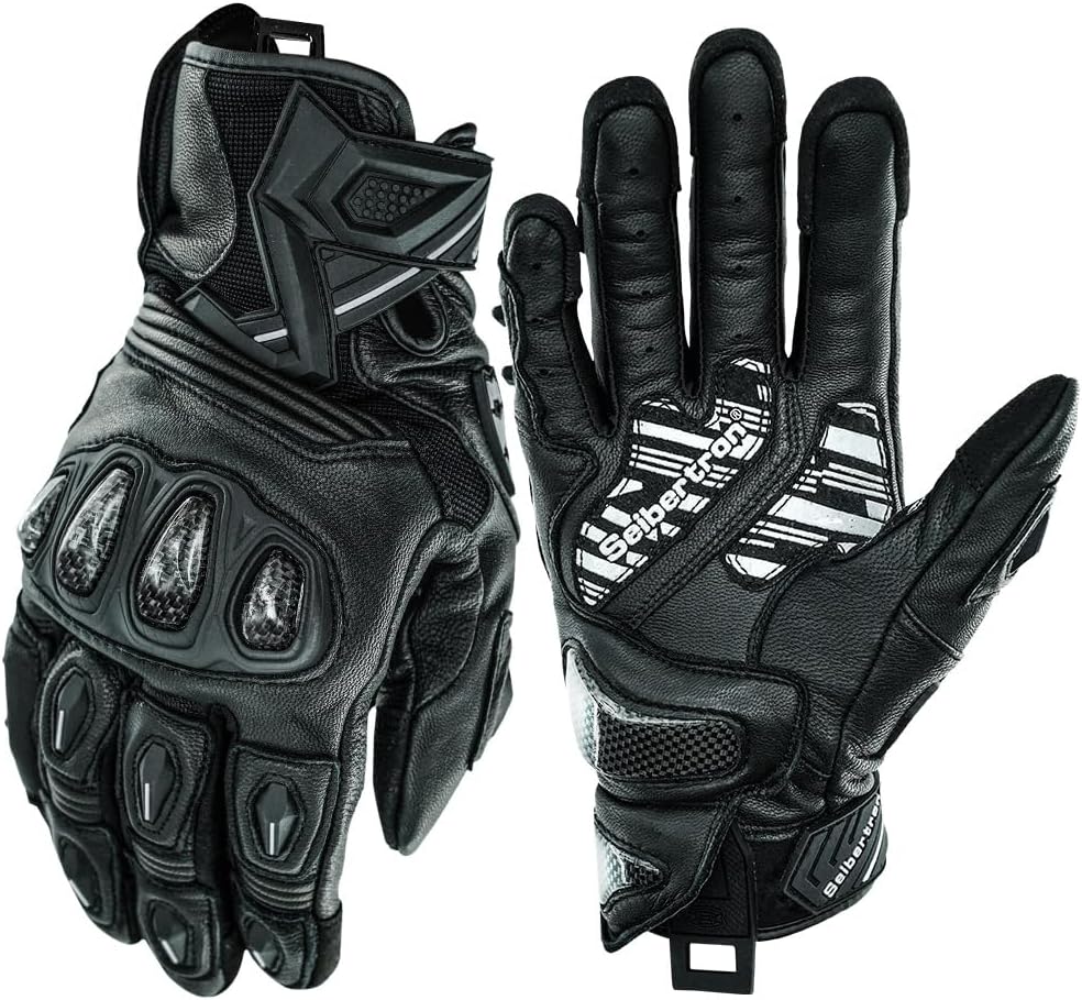 Seibertron SPS Series Touchscreen Motorcycle Motocross BMX ATV MTB Bicycle Cycling Full or Half Finger Gloves Adult and Youth
