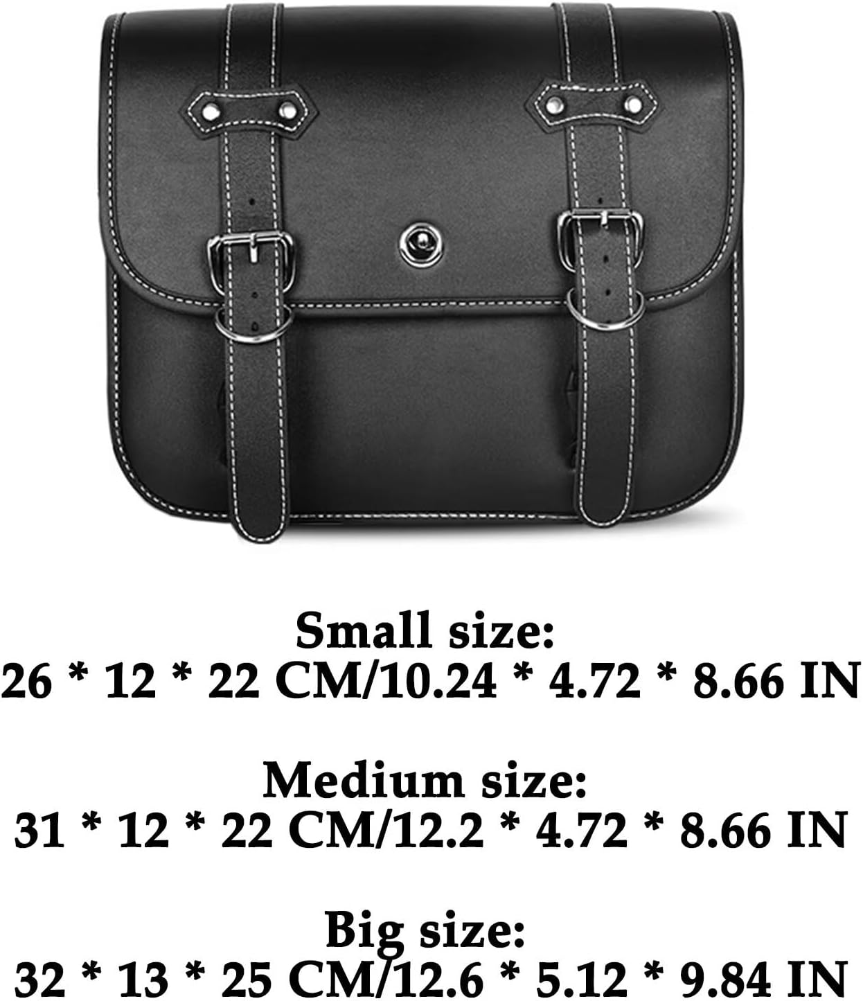 Motorcycle Saddlebags, Scooter Powersports Faux Leather Saddle Bags Motorcycles, Softail Universal Throw Over Sportster Saddlebags 10.24x4.72x8.66 inches