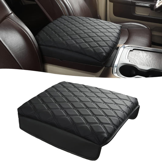 GIANT PANDA Center Console Cover Armrest Cover Cushion Fits Dodge RAM 1500 2500 3500 2009 2010 2011 2012 2013 2014 2015 2016 2017 2018, Scratch Resistant and Waterproof, Black