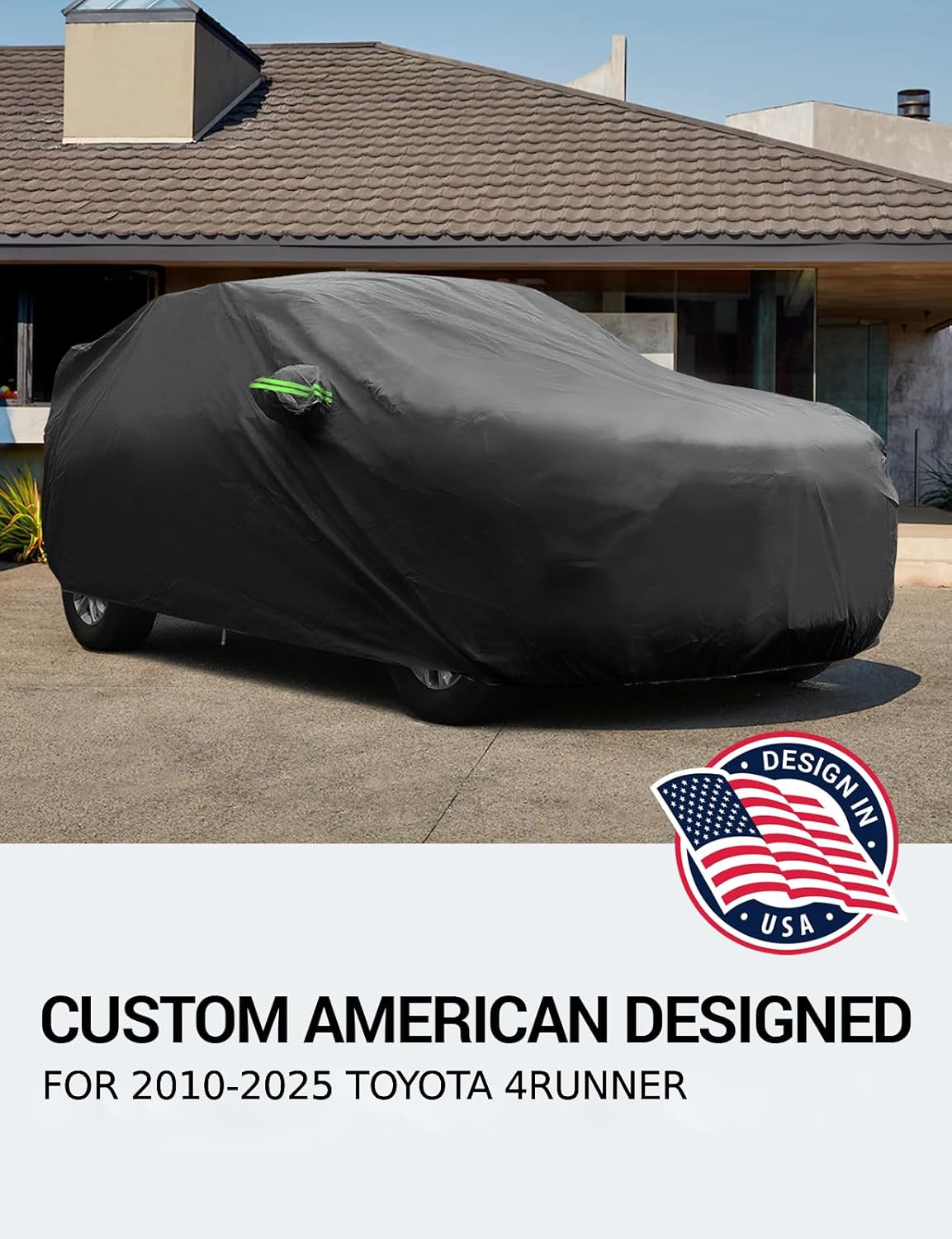Proadsy 2025 Upgrade Car Cover Custom Fit for Toyota 4Runner 2010-2025, All Weather Waterproof Windproof Cover Sun Rain UV Snow Dust Protection Outdoor Full Exterior Cover