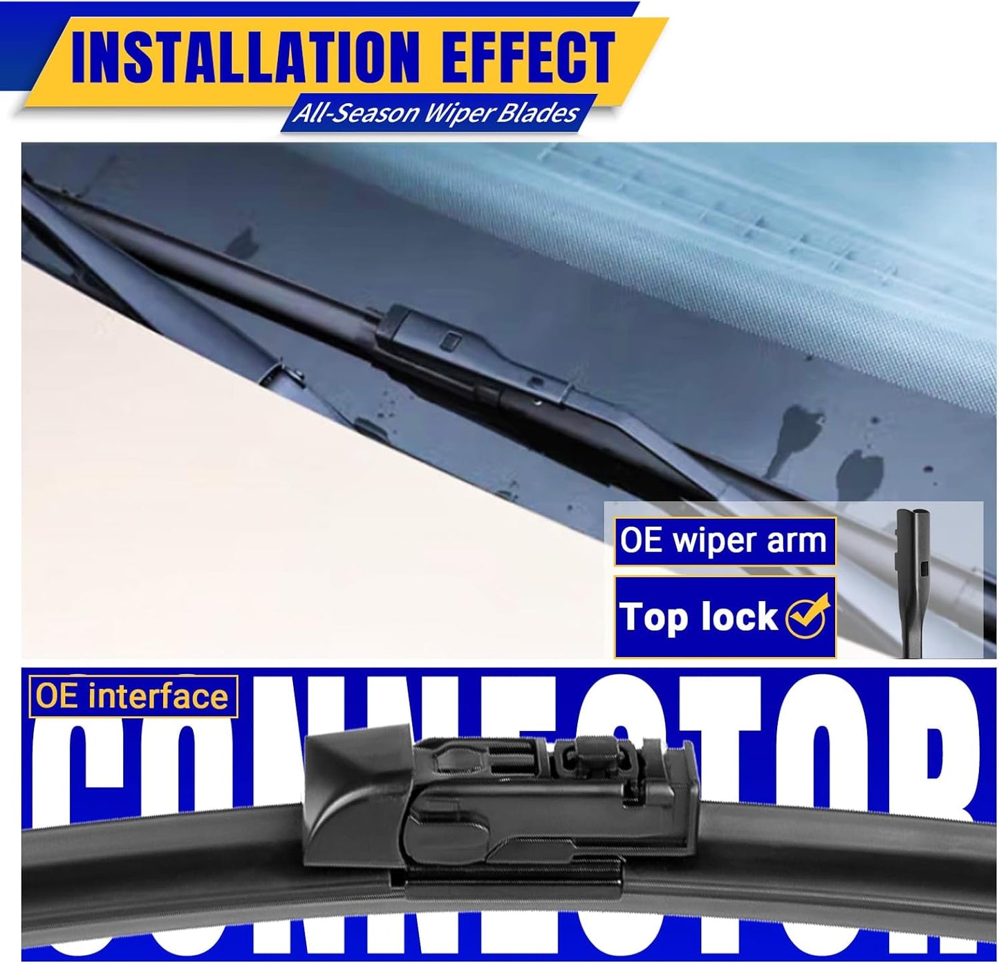 3 wipers Replacement for 2019-2023 Subaru Ascent, Windshield Wiper Blades Original Equipment Replacement - 26"/20"/14" (Set of 3)