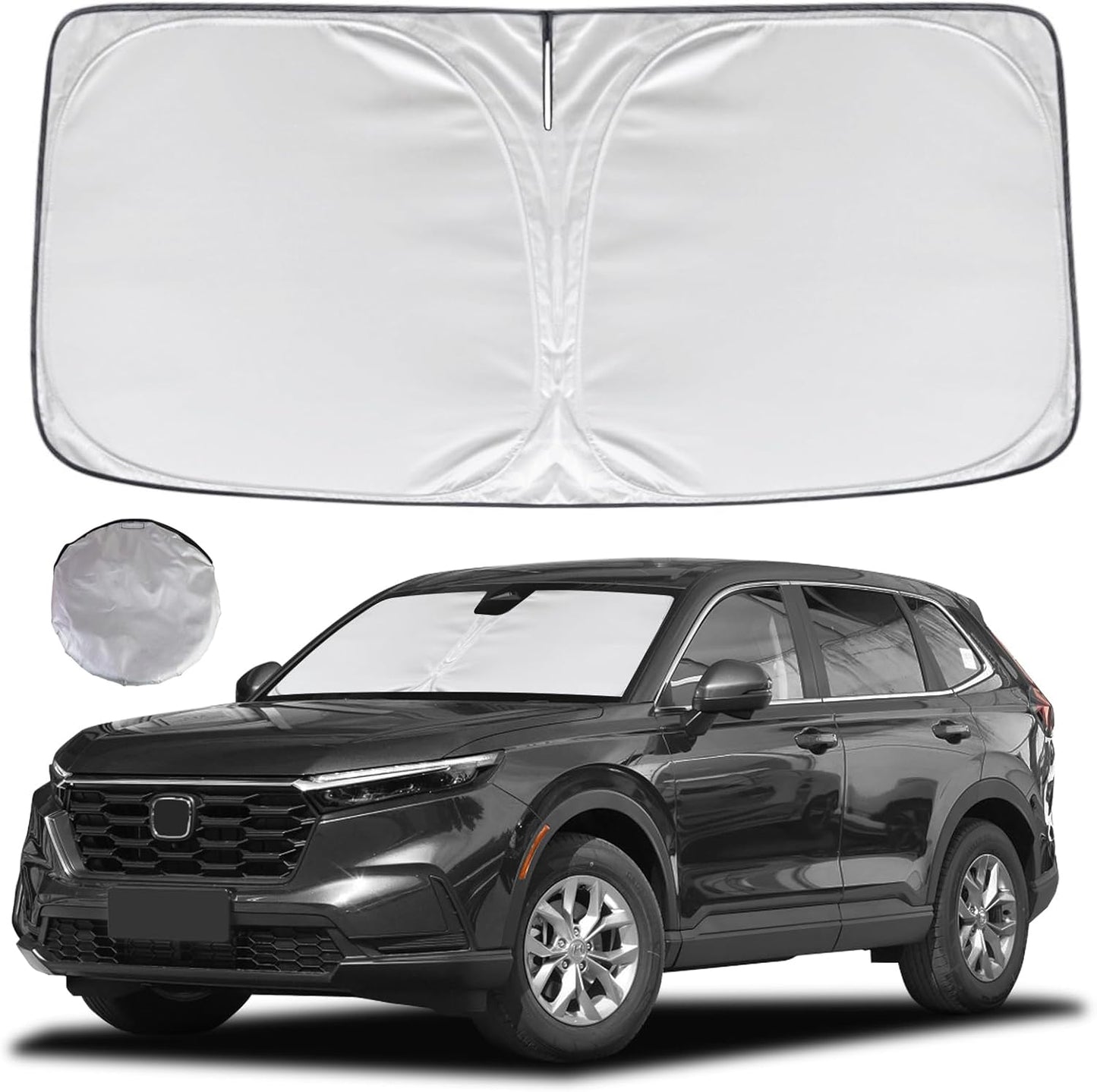 KAYZT Windshield Sun Shade for Honda CRV 2023-2025 2026 CR-V Foldable Sunshade SUV Front Window Custom Fit Accessories