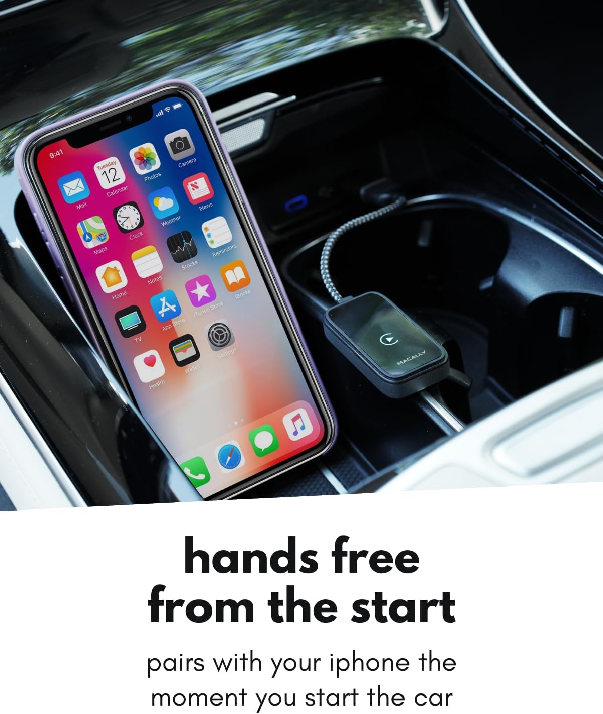 Wireless CarPlay Adapter for iPhone - Go Cordless in Seconds, Seamless, Crisp Sound, Bluetooth/WiFi - USB Apple Car Play Wireless Adapter for iPhone 6 or Newer, 2017 Cars or Newer, USB C + A