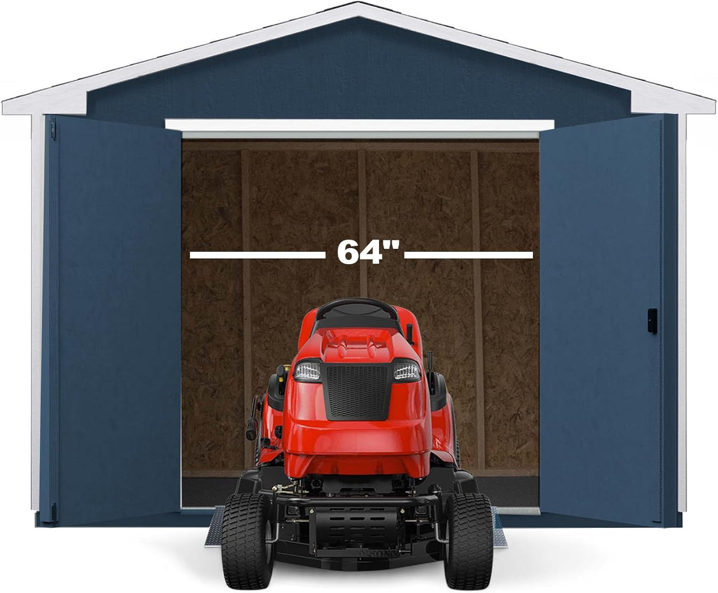 Handy Home Products Charleston Value Gable 10x8 Do-It-Yourself Wooden Storage Shed with Floor, 2x3 framing