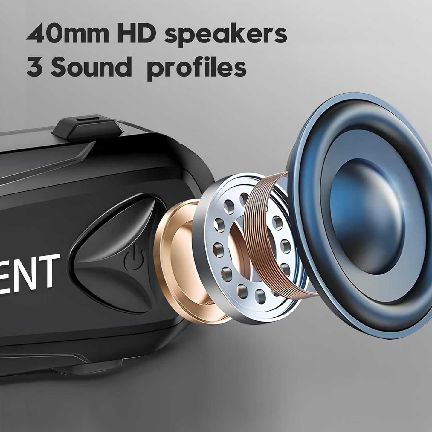 Q4 Motorcycle Bluetooth Communication System Headset Intercom, 4 Riders 1500m Music Sharing, FM, Noise Cancellation, IP65 Waterproof, Dual Pack (Q4)