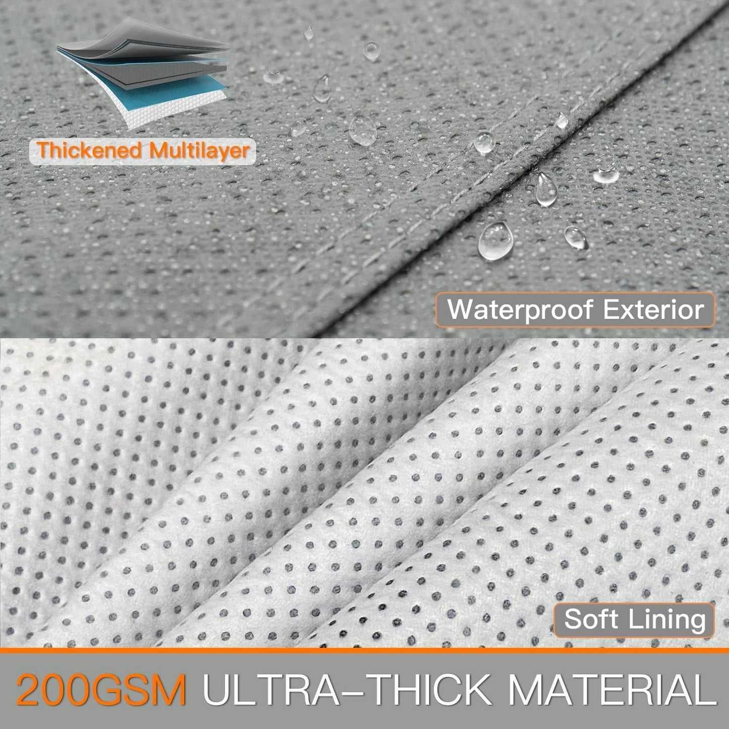 Kayme Heavy Duty SUV Car Cover Waterproof All Weather, Full Exterior Covers Sun Rain UV Protection. Universal Fit Audi Q5, BMW X3, Mazda CX-5, Hyundai Sante Fe, Tesla Model Y, Toyota RAV4, Honda CRV.