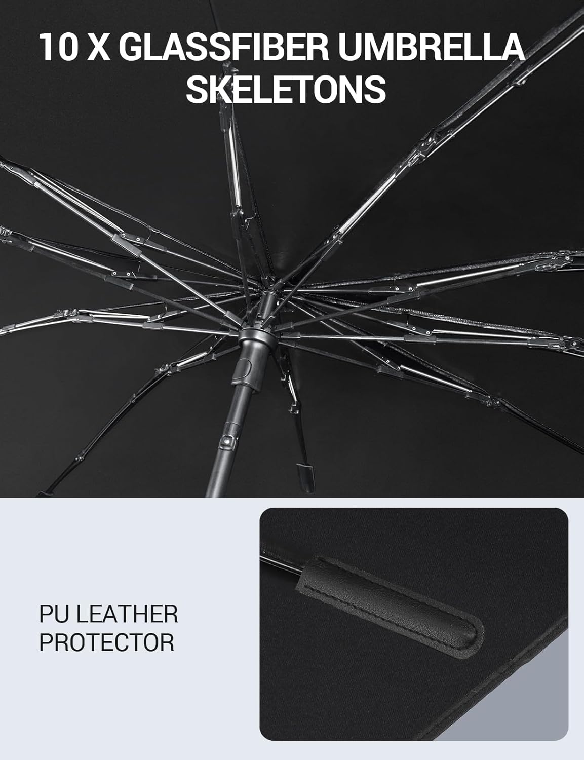 Proadsy Windshield Sun Shade Umbrella for Toyota bZ4X 2023-2025 2026 Foldable Car Umbrella Sunshade with Soft TPU Handle Spring Structure Crystal Cooling Material Protect Car from Rays & Heat