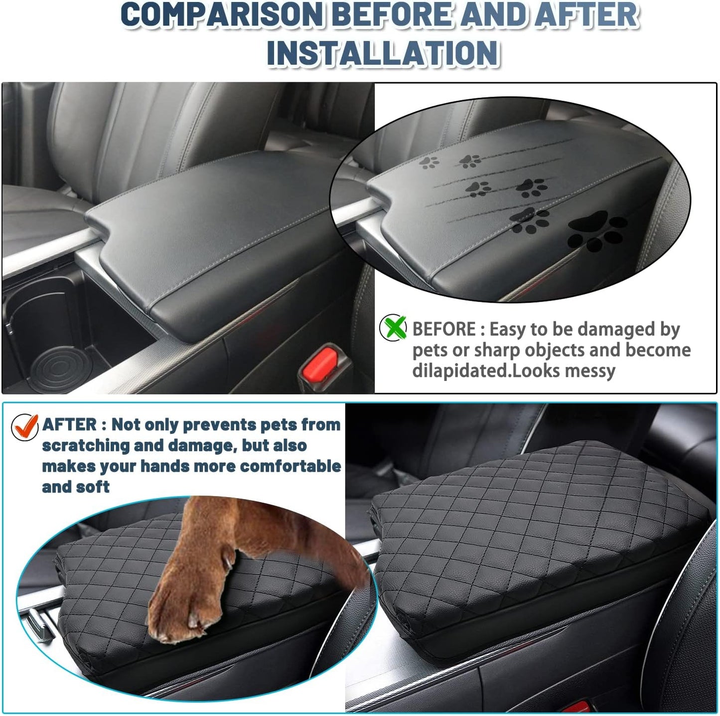2025 Palisade Armrest Cover,for 2020-2025 Hyundai Palisade Accessories Softy Comfy Center Console Cover Compatible with 2020 2021 2022 2023 2024 2025 Hyundai Palisade SE/SEL/XRT/Limited/Calligraphy