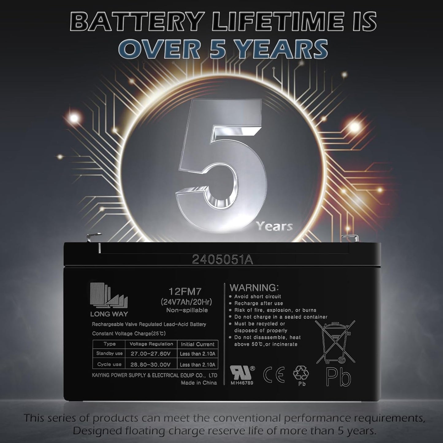 OTTARO 24V 7AH Battery for 24 Volt Ride on Cars Toys