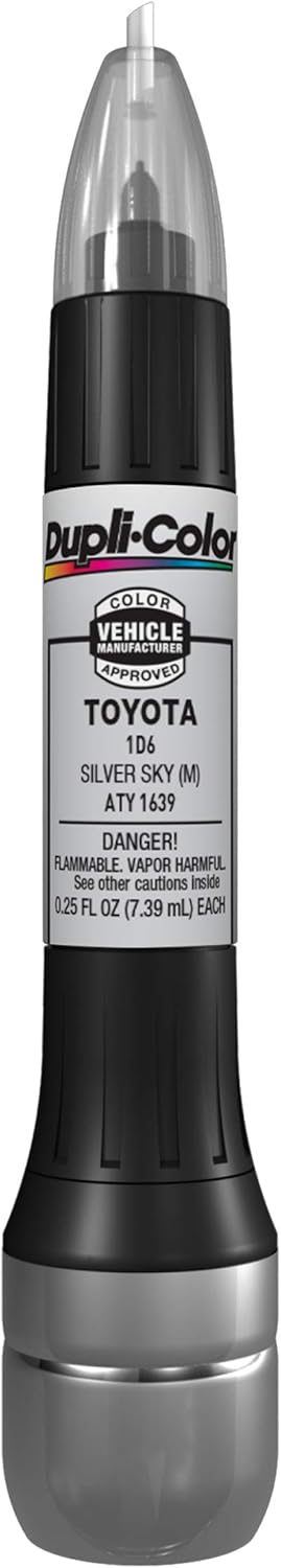Dupli-Color EATY16390 Scratch Fix All-In-1 Exact-Match Automotive Touch-Up Paint – Toyota Silver Sky – 0.25 oz. Paint Pen