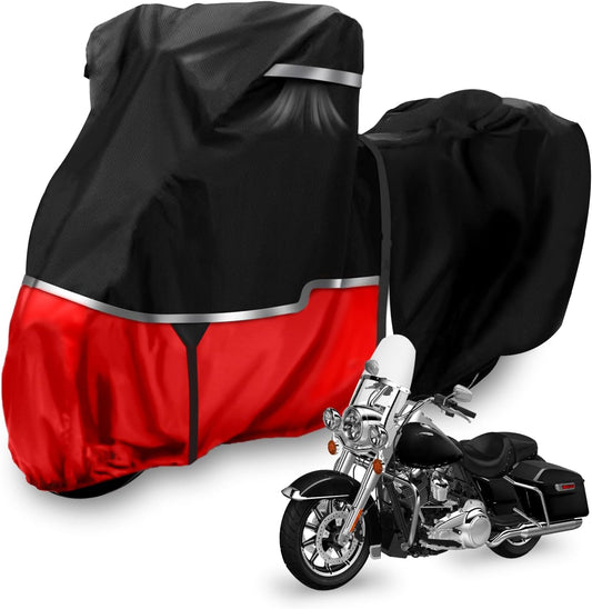 420D Waterproof Motorcycle Cover Replace for Harley Davidson Touring Models, Road Glide Special, Electra Glide Standard Motorcycle Cover for Snow Rain Dust Protection