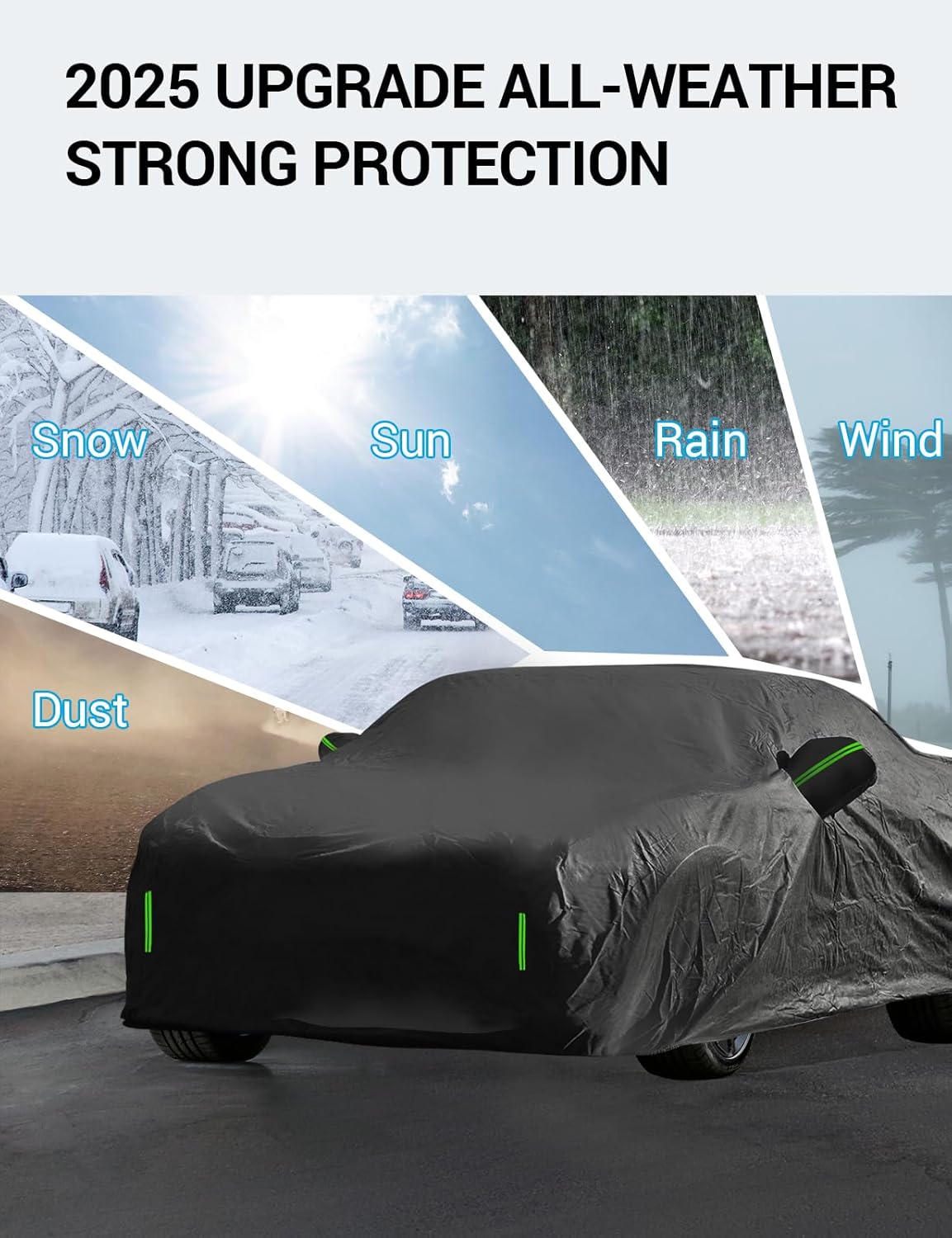 Proadsy 2025 Upgrade Car Cover Custom Fit for Honda Odyssey Minivan 2021-2025, Waterproof All Weather for Automobiles, Full Exterior Cover Rain Snow Sun Protector Indoor Outdoor Car Cover