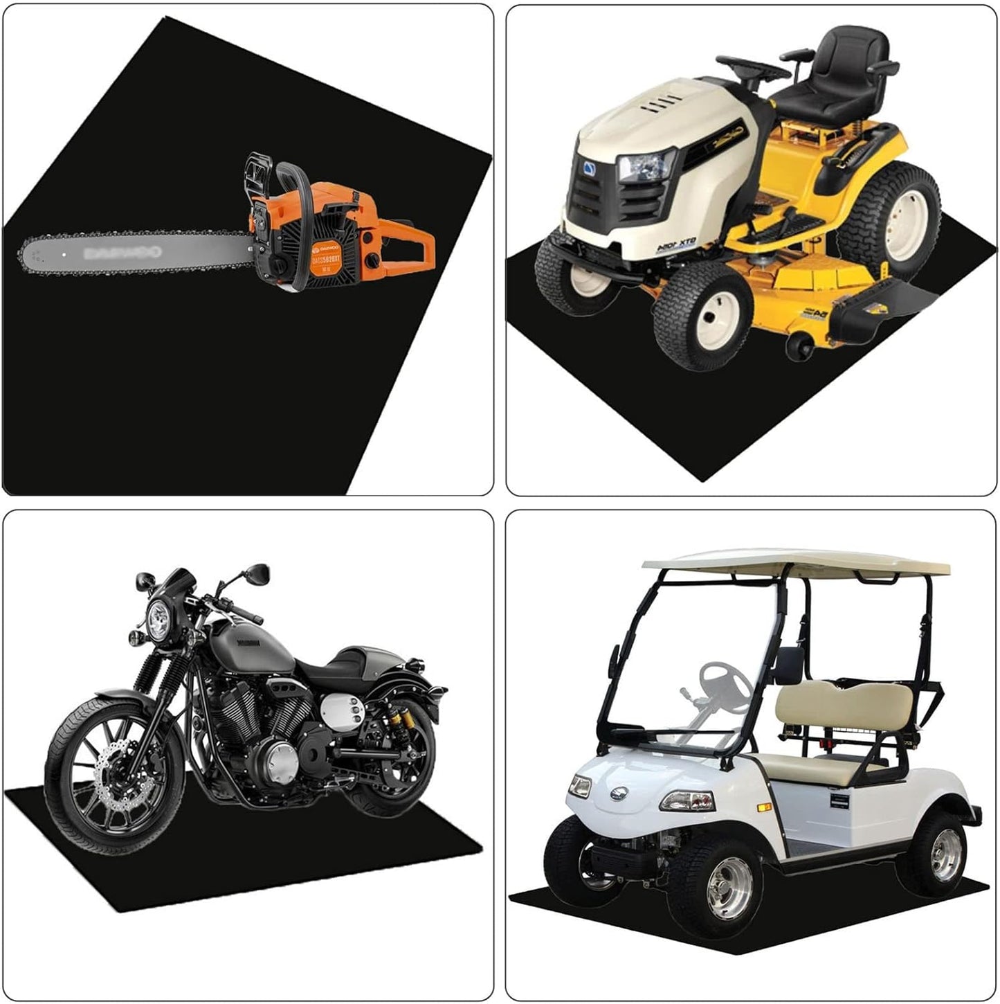 AiBOB Oil Spill Mat, 36 X 60 inches, Garage Floor Mat Under Car, Waterproof Backing Absorbent Pad Protects Floor, Durable, Reusable, Black