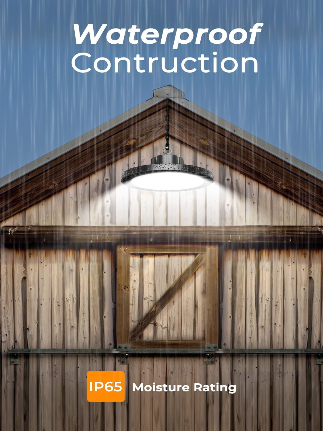 250W UFO LED High Bay Light, 37500LM Super Bright Industrial UFO High Bay LED Shop Lights & Garage Lights,6000K Shop Light IP65 Waterproof with US Plug, for Garage/Warehouse/Gym (6 Pack)