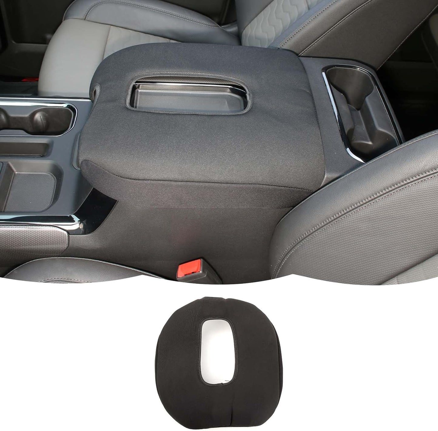 RT-TCZ Armrest Box Pad Cover Compatible with Chevrolet Silverado/GMC Sierra 2019-2023,for Chevrolet Tahoe 2021-2023,for Chevy Suburban 2020-2023,for GMC Yukon 2021-2023
