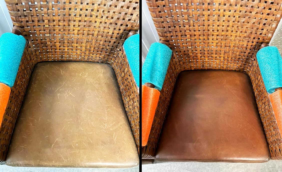 Skidmore's Leather Cream: All-Natural, Non-Toxic Leather Conditioner - Made in USA Since 1984. Water Repellent Formula Restores Leather Couches, Car Seats, Boots, Shoes, Purses, Bags, and Tack. 6 Oz